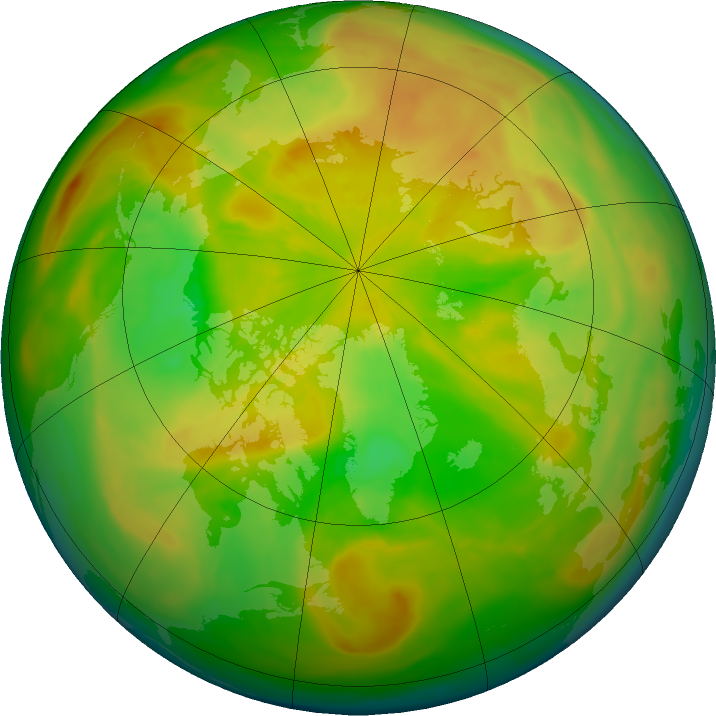 Arctic ozone map for 13 May 2016